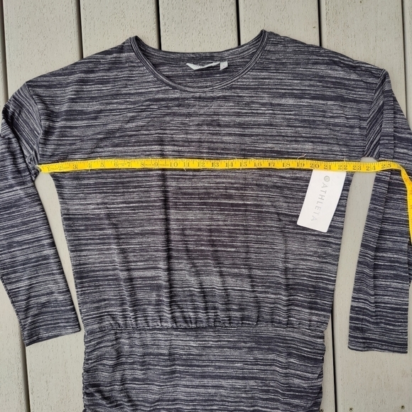Athleta Dress Beyond Soft Black Gray Athletic Stretch Jersey Stretchy Medium NWT - Picture 8 of 12